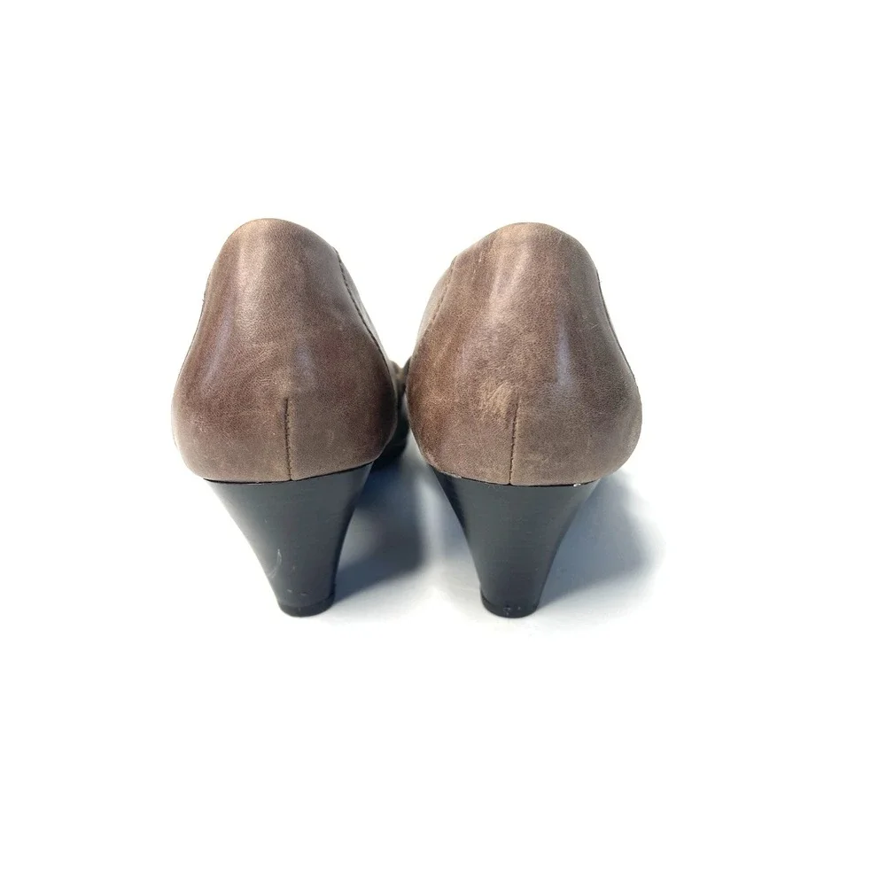 Y2K‎ Vintage BOC Born Concept Mary Jane Brown Leather Heels Size 7